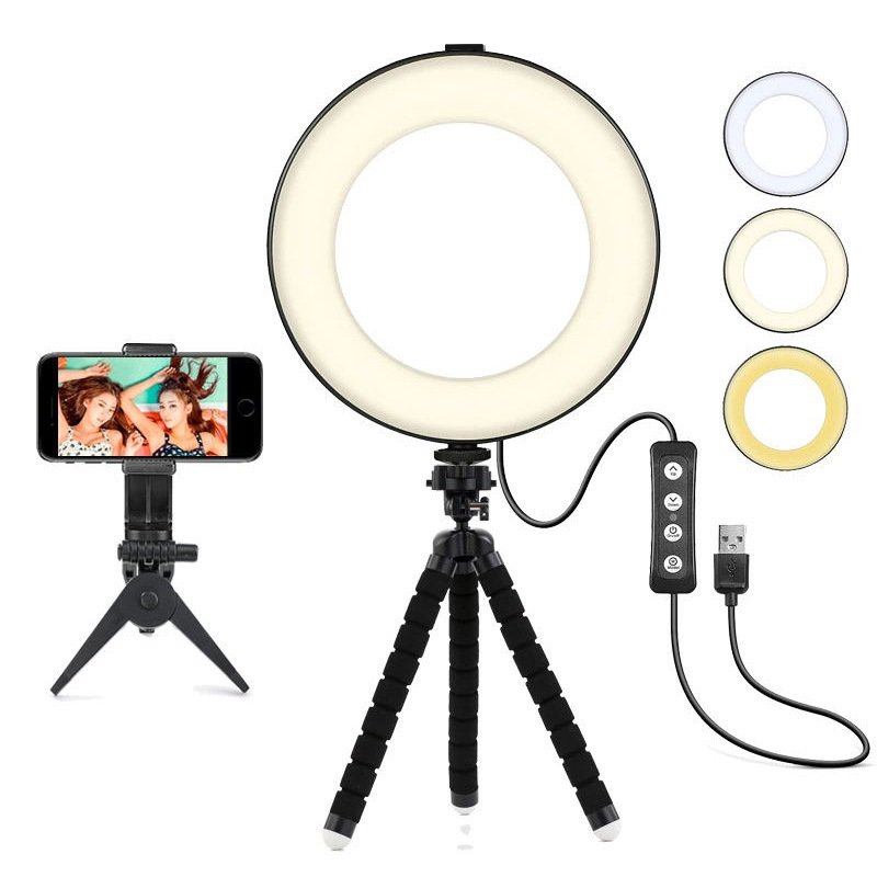 Photography Dimmable LED Selfie Ring Light - Image 4