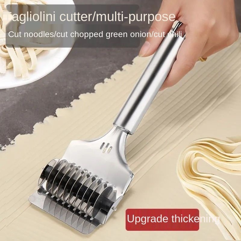 Manual Noodle Cutter Stainless Steel Roller Noodle Maker Fast Food Noodles Dough Rolling Machine Pasta Tools Gadgets For Kitchen - Image 6